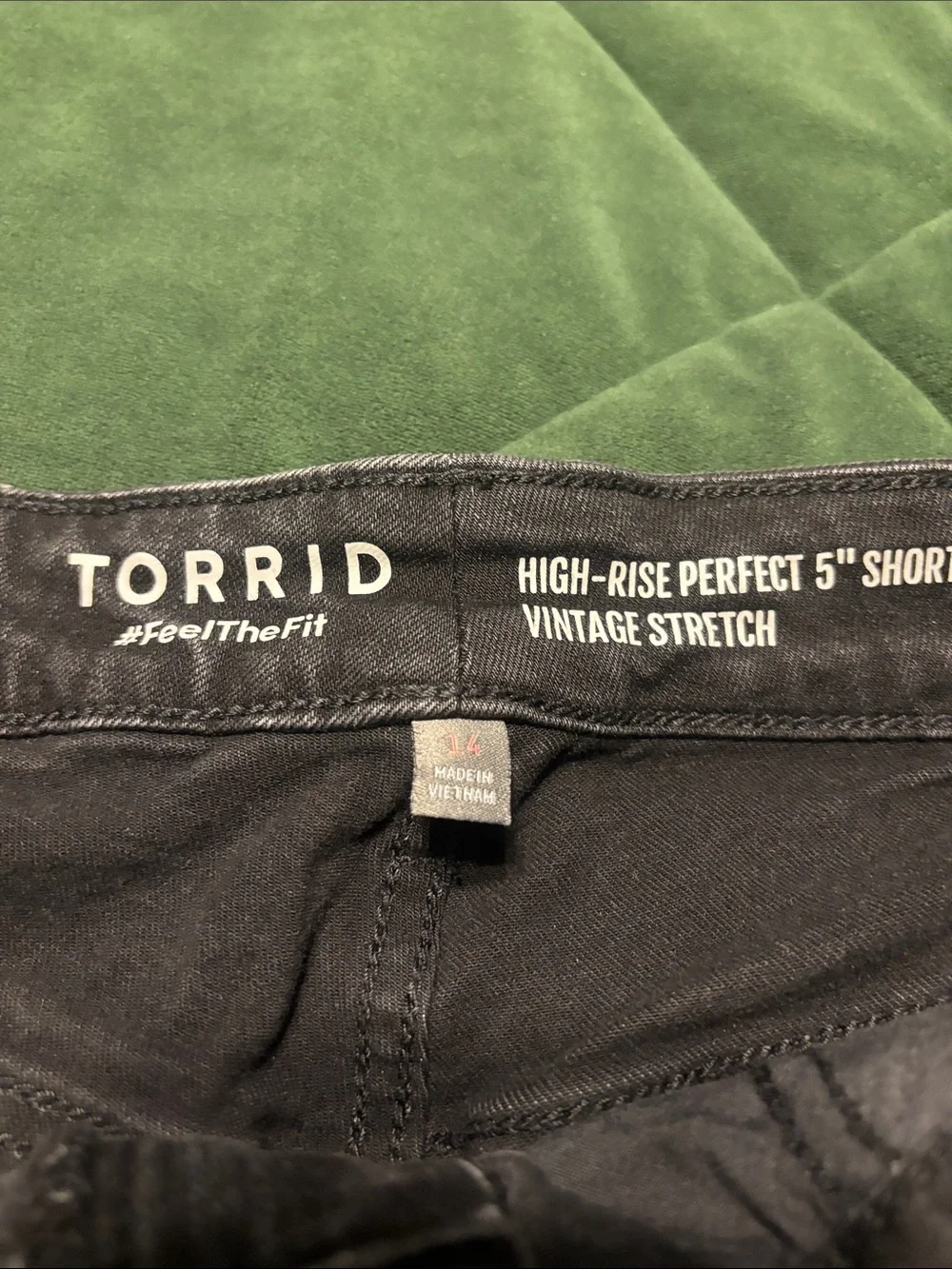 torrid Black Denim-Style Shorts
